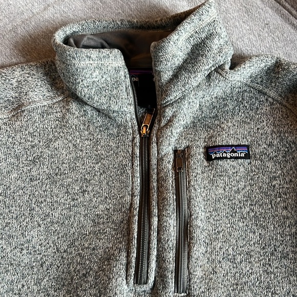 Patagonia Better Sweater  1/4-Zip Fleece Silver Size M - Picture 2 of 4